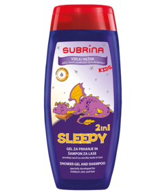 Subrina KIDS Sleepy 2v1 sprchový gel a šampón 250ml